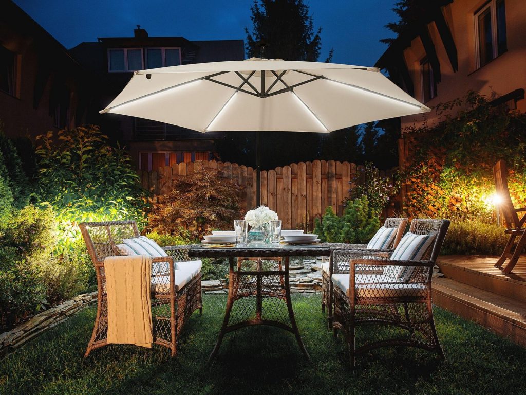 terrasse jardin parasol magnétique tente Crochet 60 Ultra Bright DEL lumière de camping 